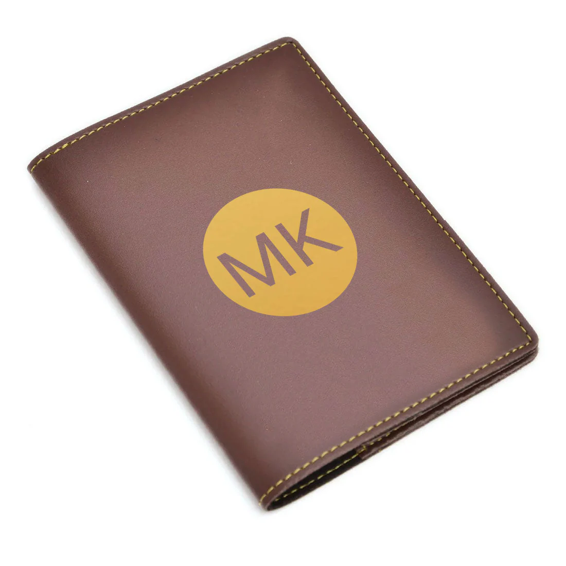 PU Leather Passport Cover Personalized for Men - Circle Initials - Image 19