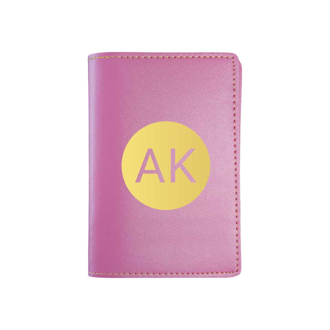 PU Leather Passport Cover Personalized for Men - Circle Initials - Image 6