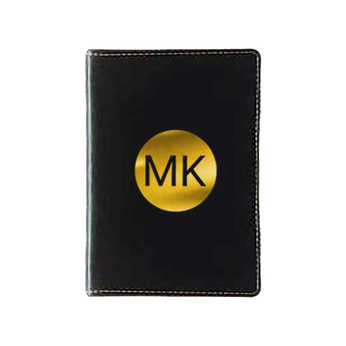 PU Leather Passport Cover Personalized for Men - Circle Initials - Image 7