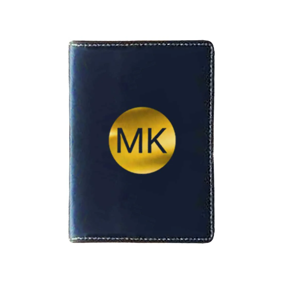 PU Leather Passport Cover Personalized for Men - Circle Initials - Image 9