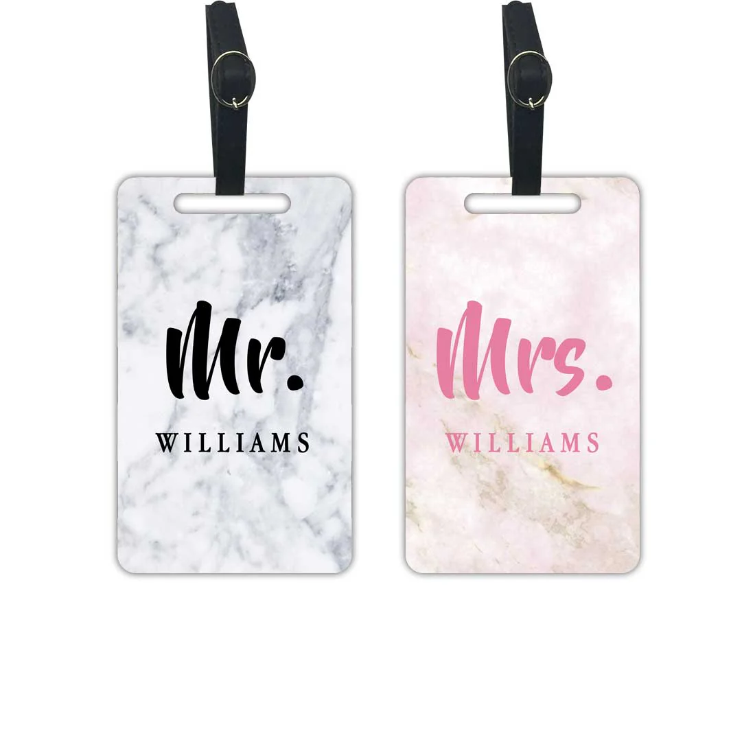 Personalized Passport Holder Luggage Tag for Couple- Mr Mrs Passport Holder and Baggage Tags Gift Set - Image 8