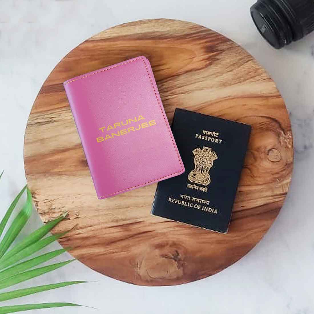 Leather Customised Passport Case Holder - Add name - Image 13