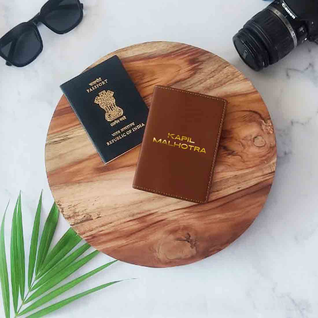 Leather Customised Passport Case Holder - Add name - Image 16