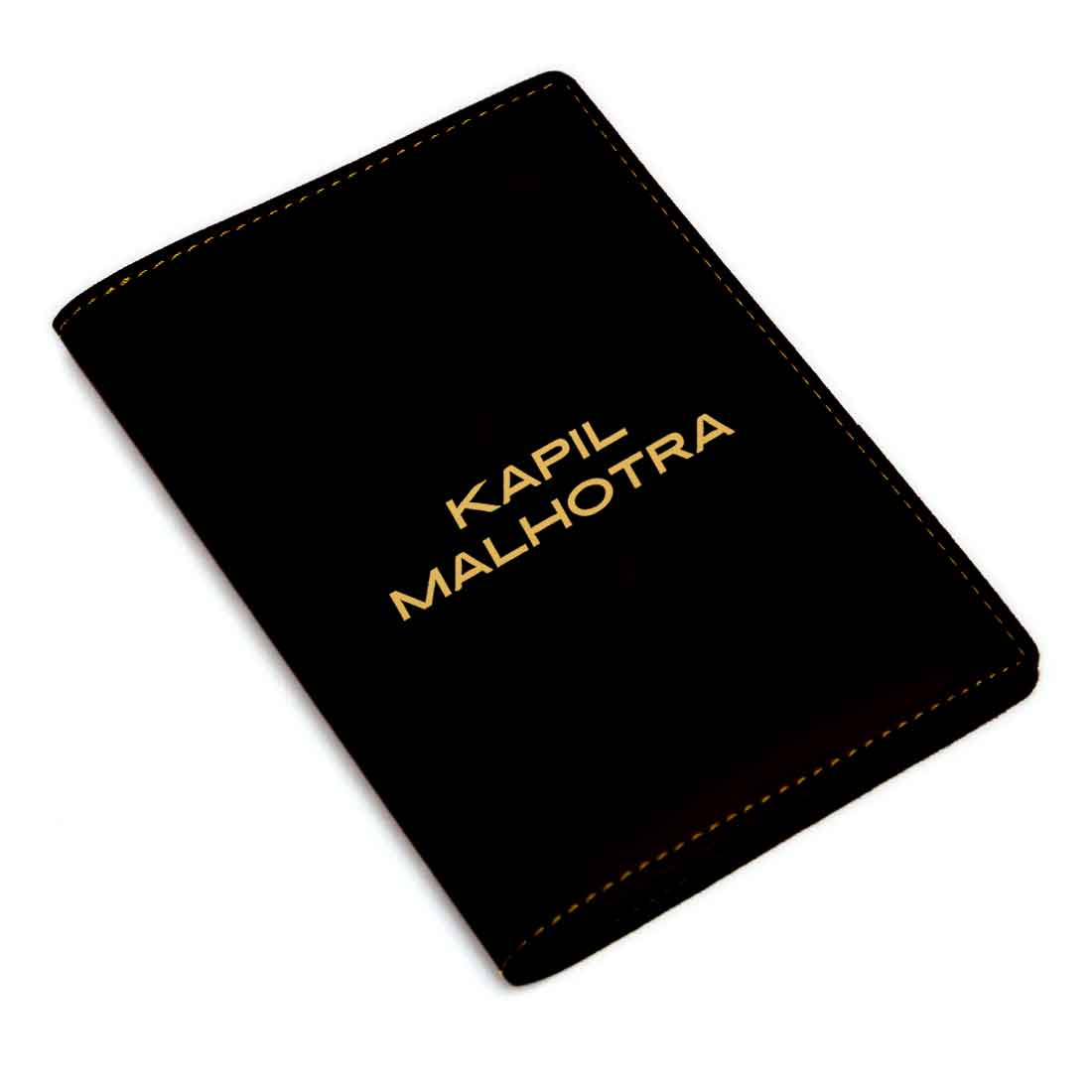 Vegan Leather Customised Passport Cover with Name - Add name - Image 4