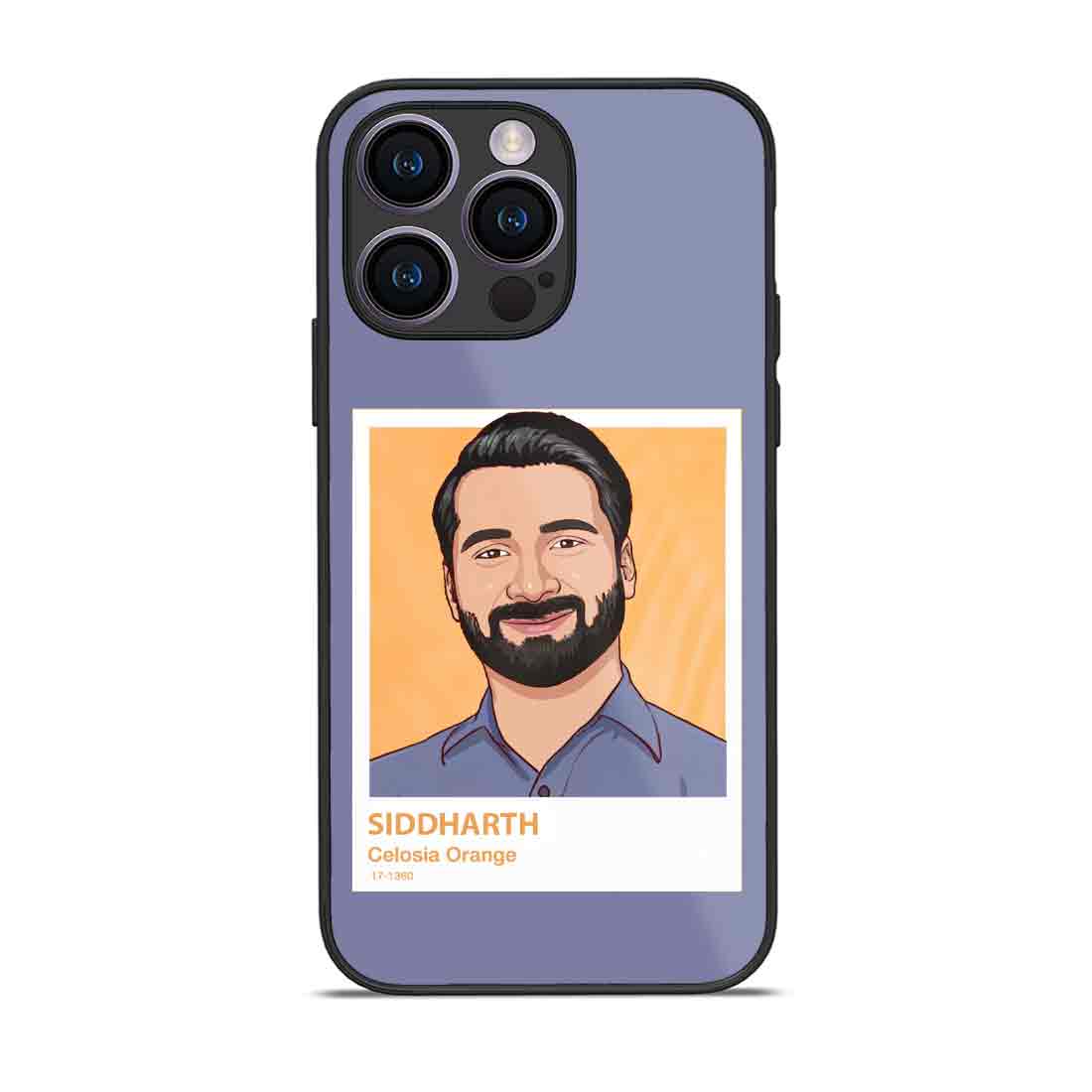 Personalized Phone Cover With Photo Custom iPhone 14 pro Case - Orange Pantone - Image 2