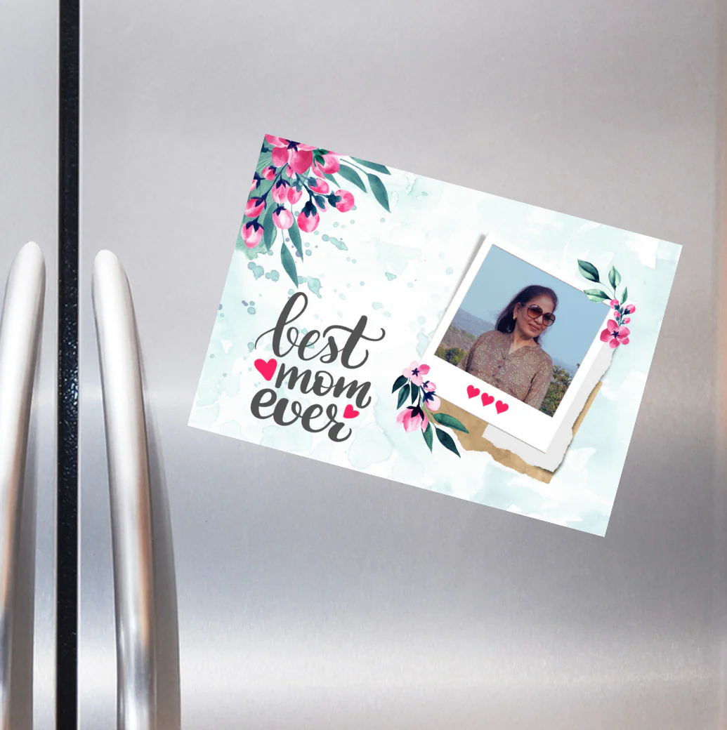 Personalized Photo Magnet for Best Mom Ever Mother Day Gift - Add Your Image