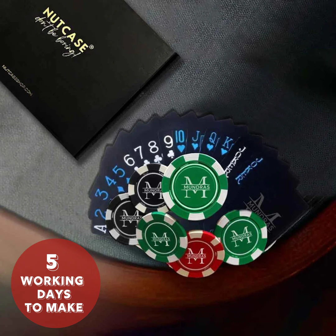 Personalized Playing Cards and Poker Playing 2 Unit Deck of Non-Tearable Playing Cards and 100/200/300 Chips in 5 Color - Image 5