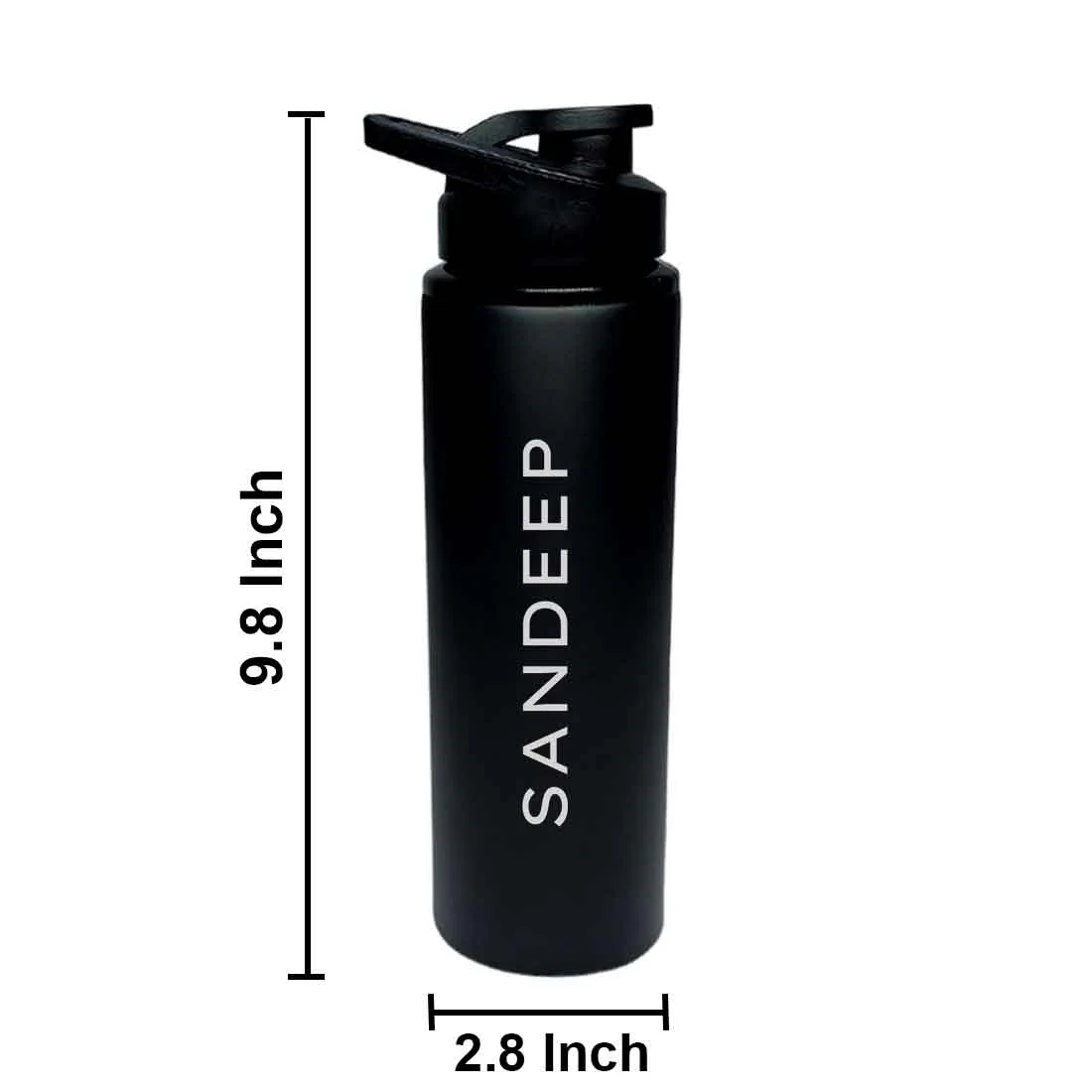 Personalized Flip Top Water Bottles for School Office Stainless Steel With Name Engraved - Image 7