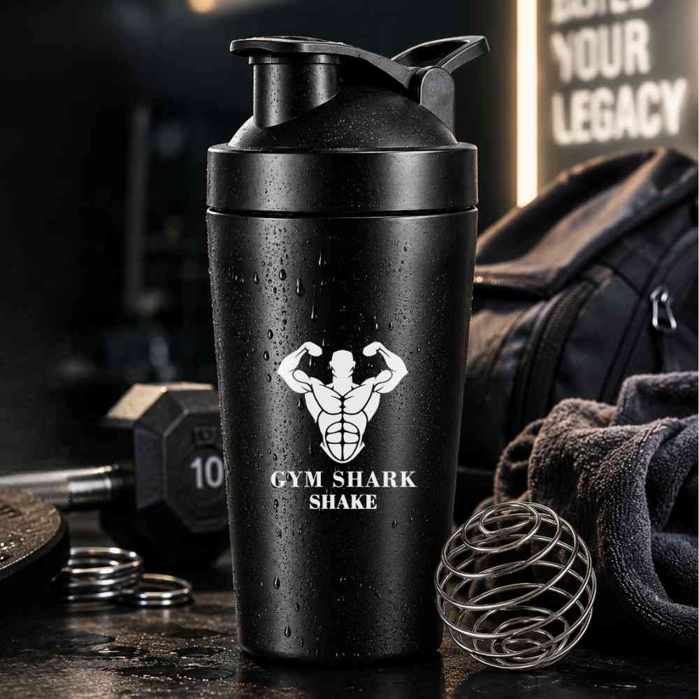 Personalized Protein Shaker for Gym Workout Custom Shake Mixer with Whisk Ball - Image 2