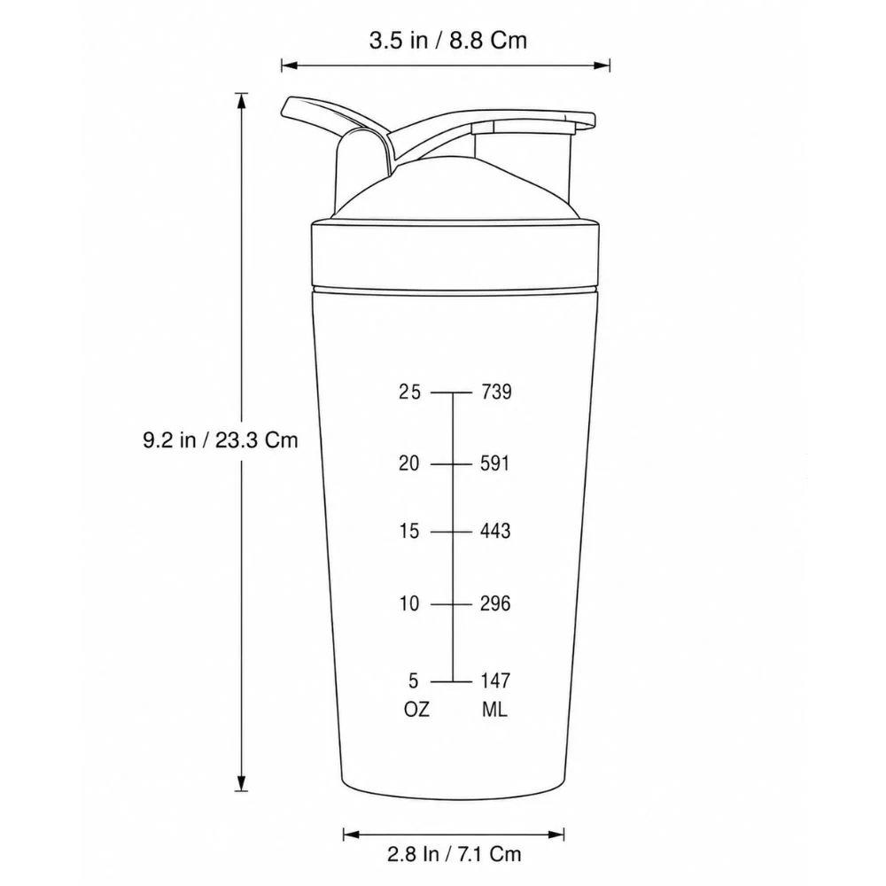 Personalized Protein Shaker for Gym Workout Custom Shake Mixer with Whisk Ball - Image 4