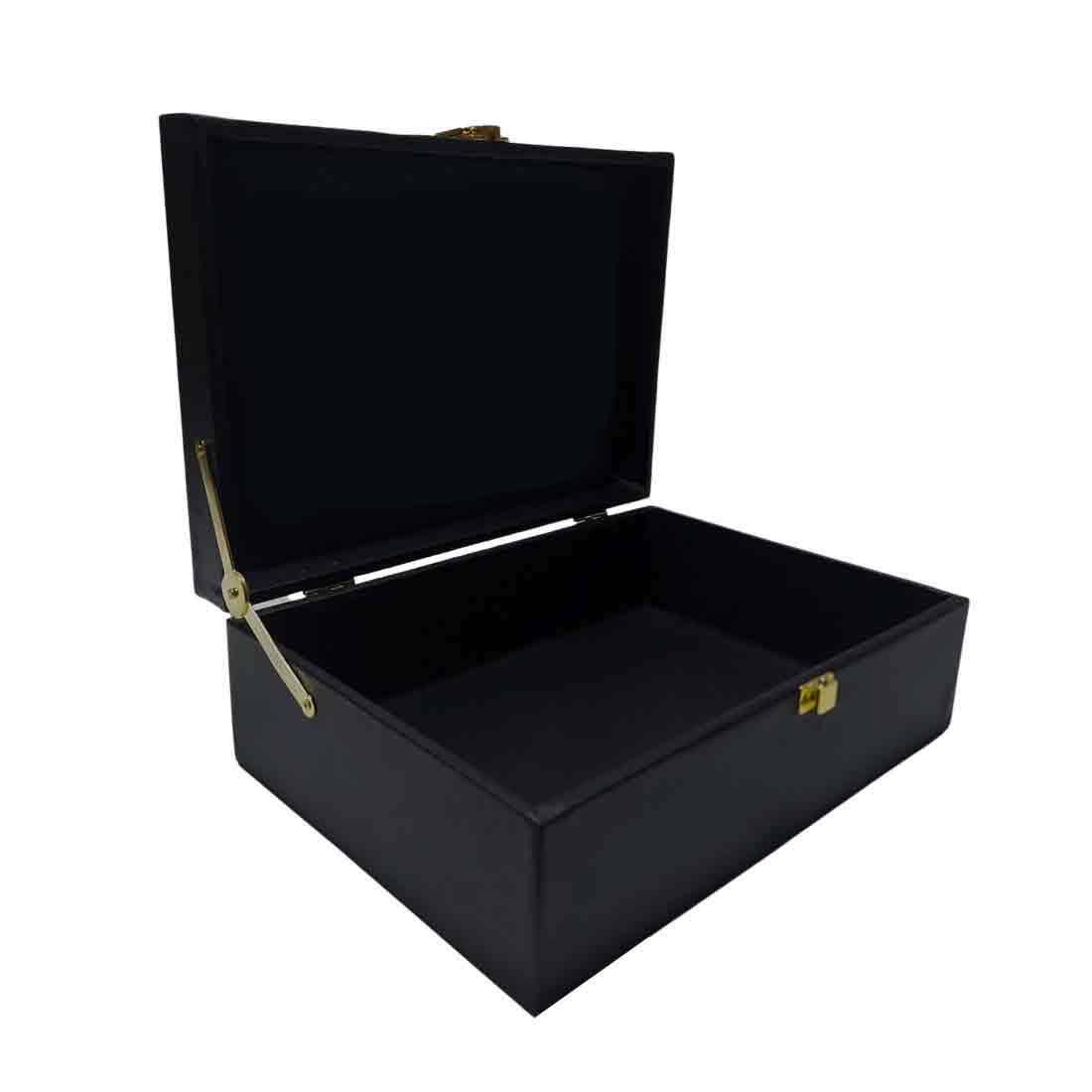 Custom Gift Boxes with Name Vegan Leather Box for Men Women - Add Name - Image 6