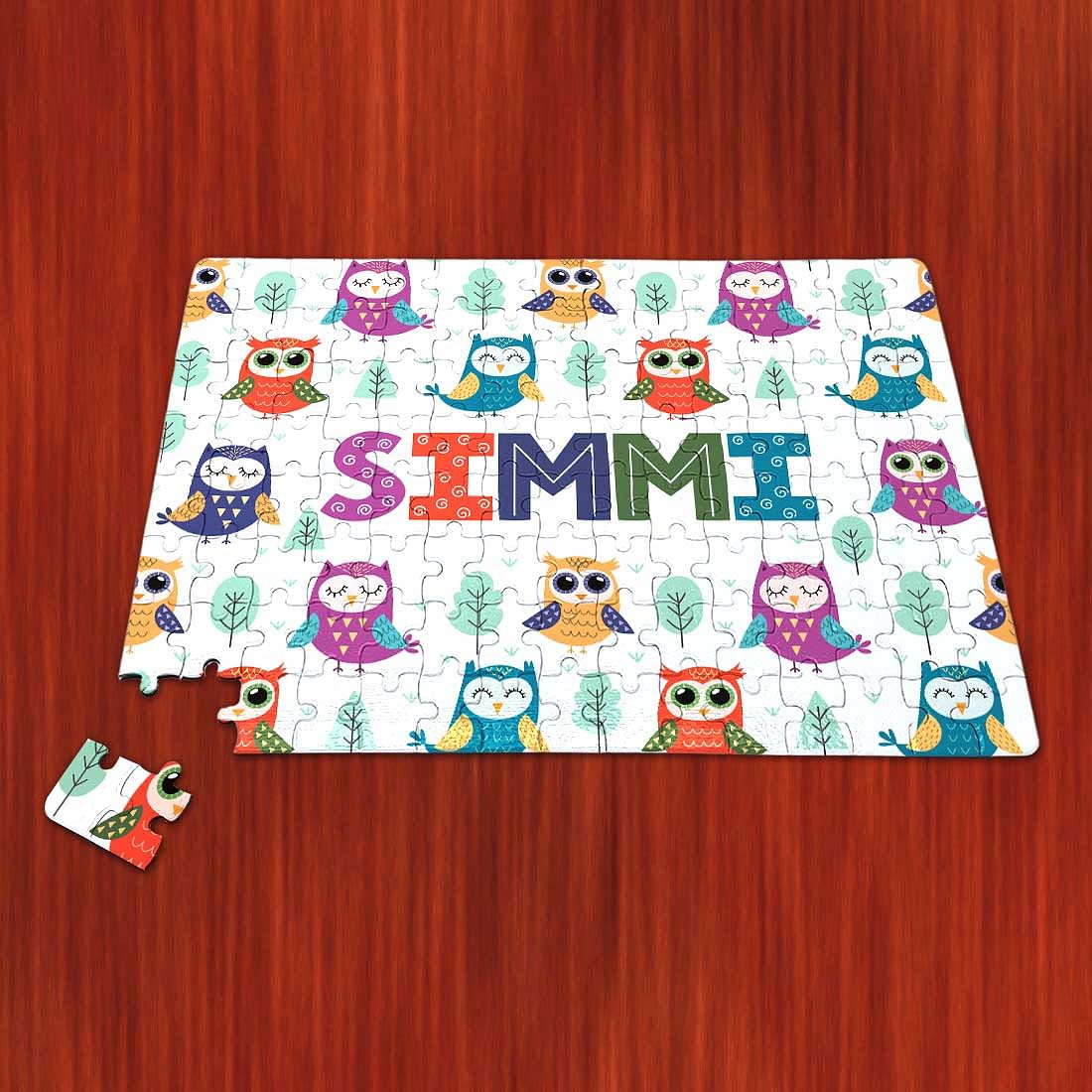Custom Name Puzzle - Birds