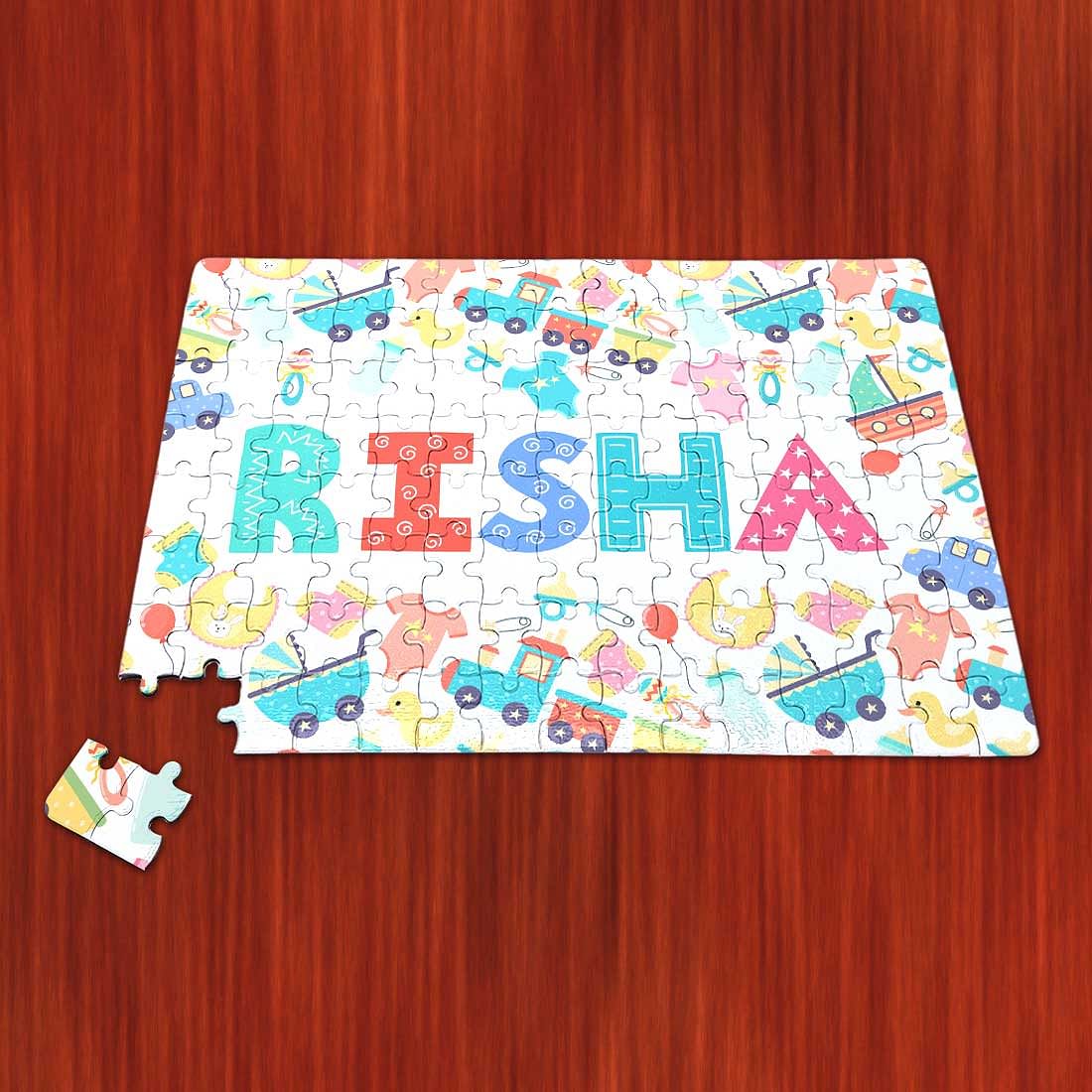 Personalised Childrens Jigsaw - Baby Toys White - Image 3
