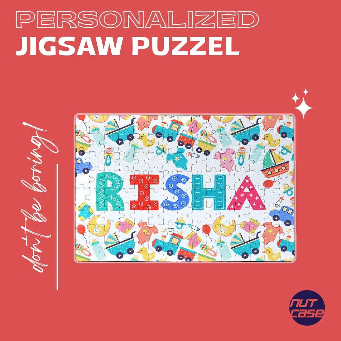 Personalised Childrens Jigsaw - Baby Toys White - Image 4