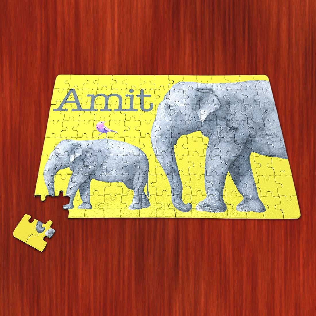 Personalised Jigsaw Puzzle - Elephant - Image 3