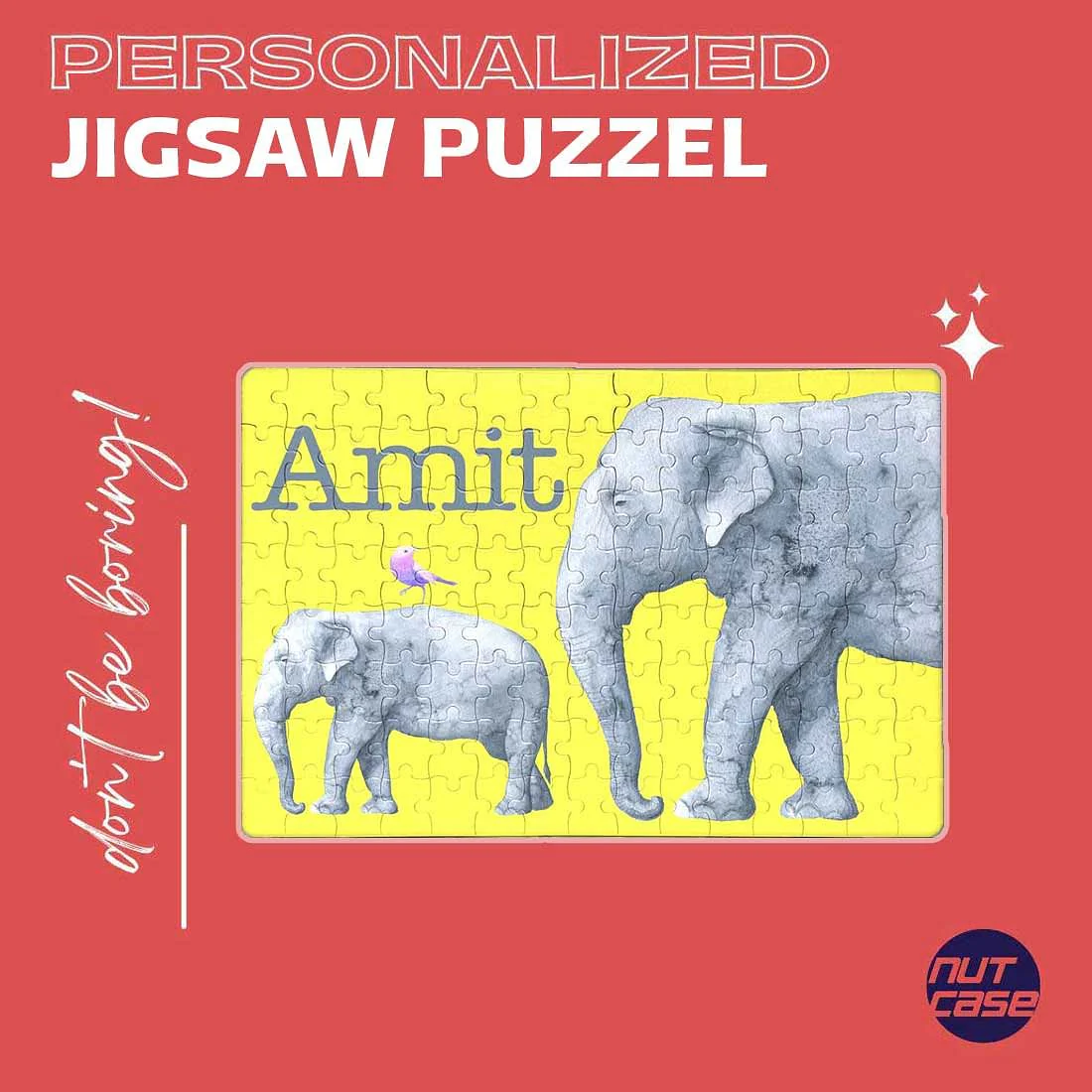 Personalised Jigsaw Puzzle - Elephant - Image 4