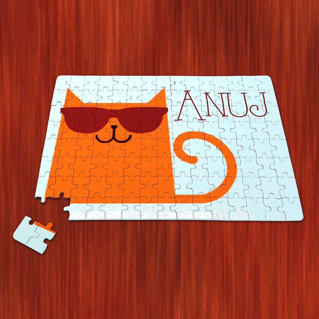 Personalised Picture Puzzle - Cool Cat - Image 3