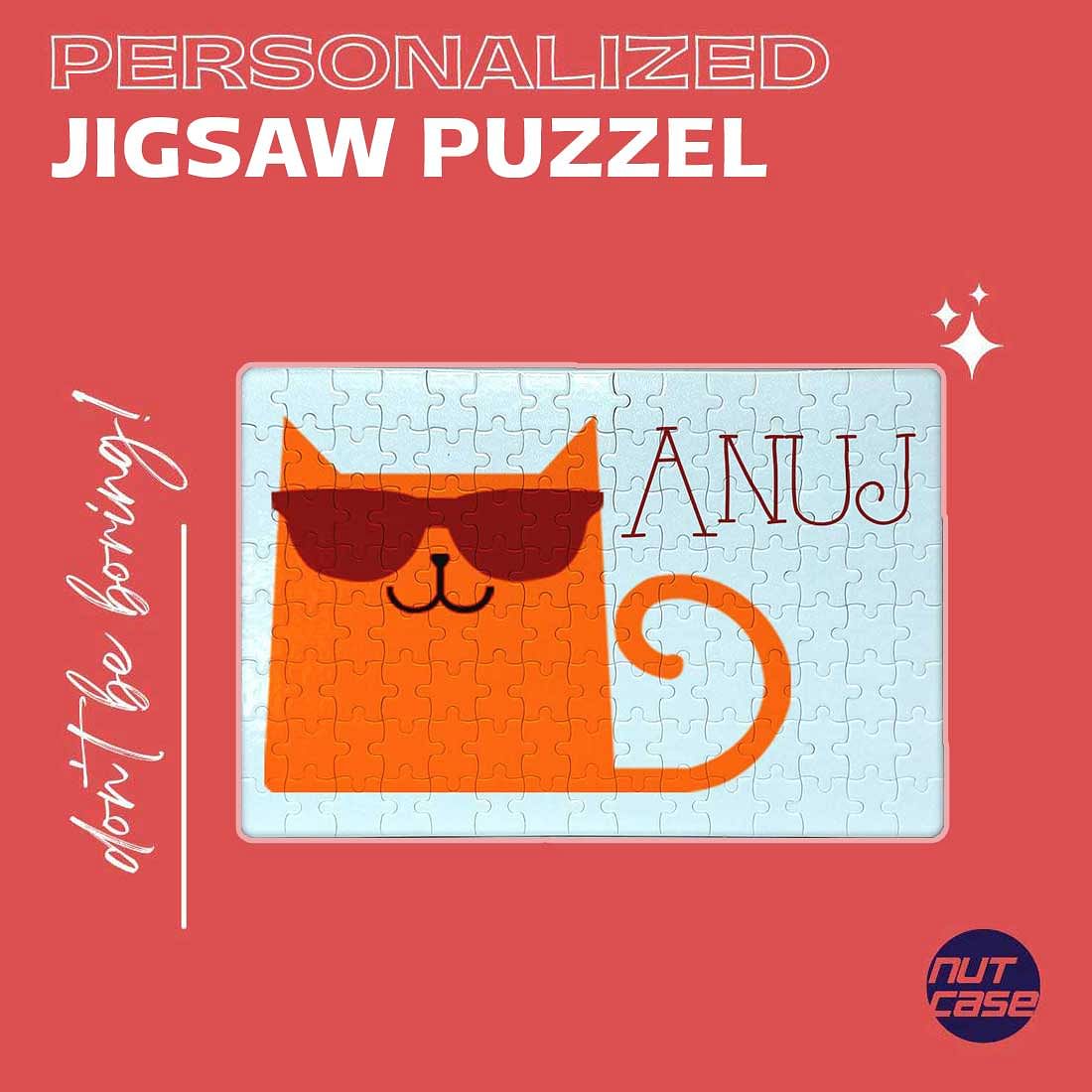 Personalised Picture Puzzle - Cool Cat - Image 4