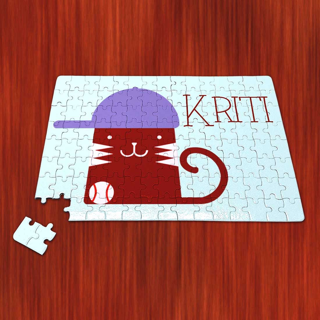 Custom Name Puzzle - Funny Cat - Image 3