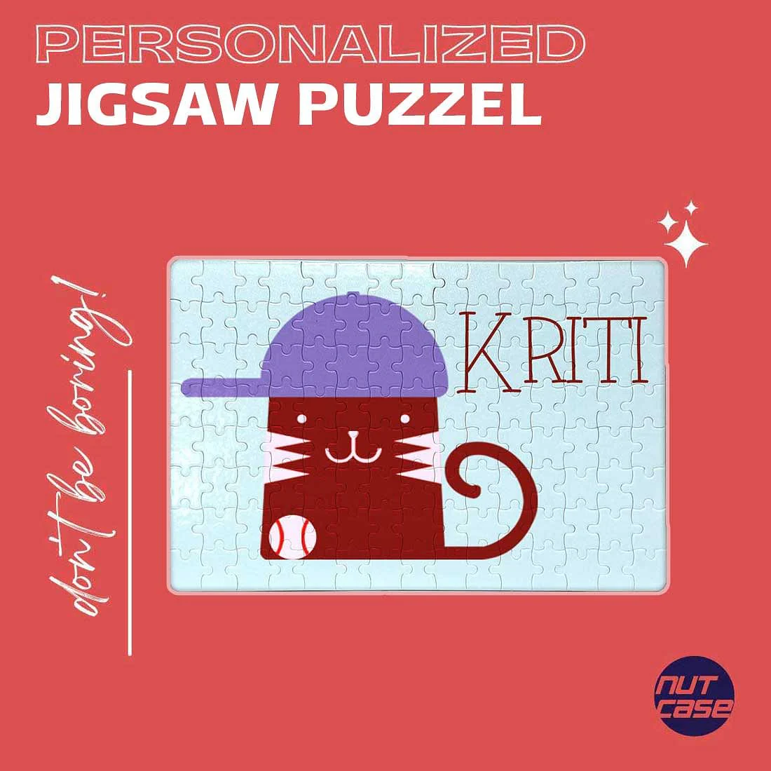 Custom Name Puzzle - Funny Cat - Image 4