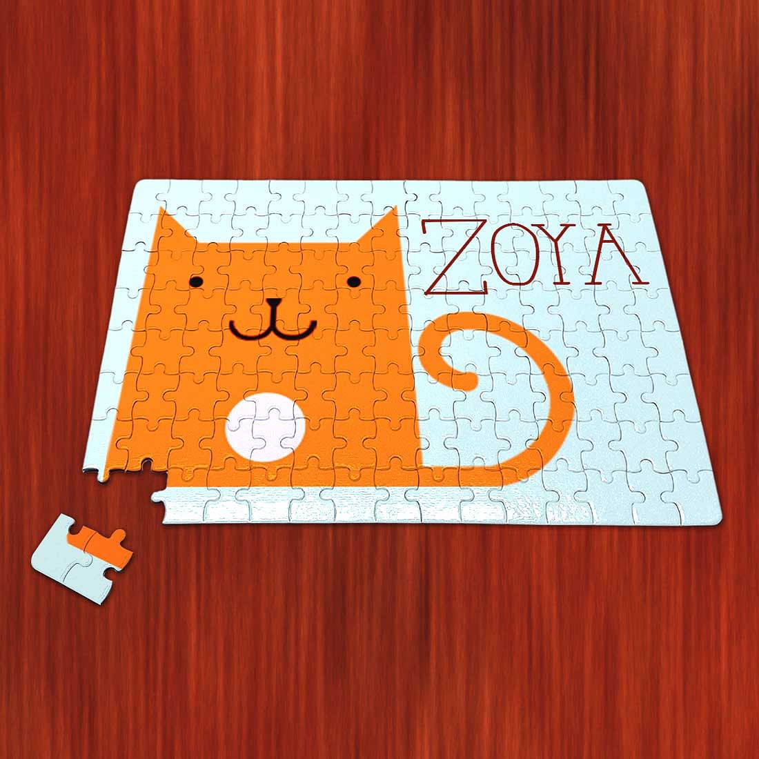 Personalized Children'S Puzzles - Cat with Patch - Image 3