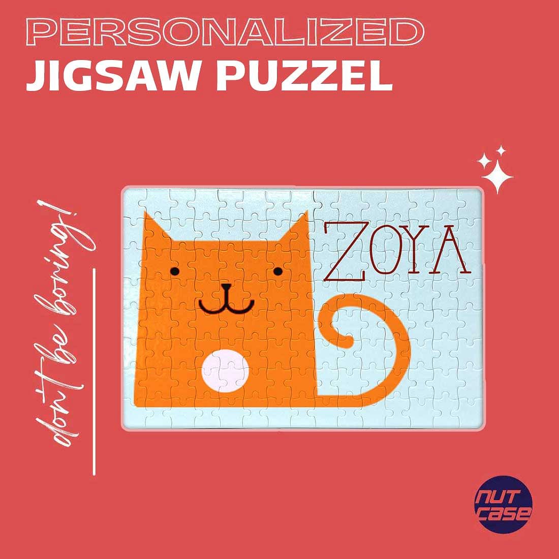 Personalized Children'S Puzzles - Cat with Patch - Image 4