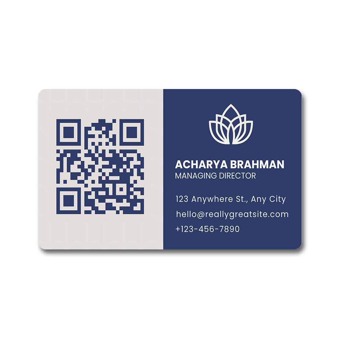 Personalized QR Code Wallet Card with NFC - Scan or Tap the Card & Share Your Contact