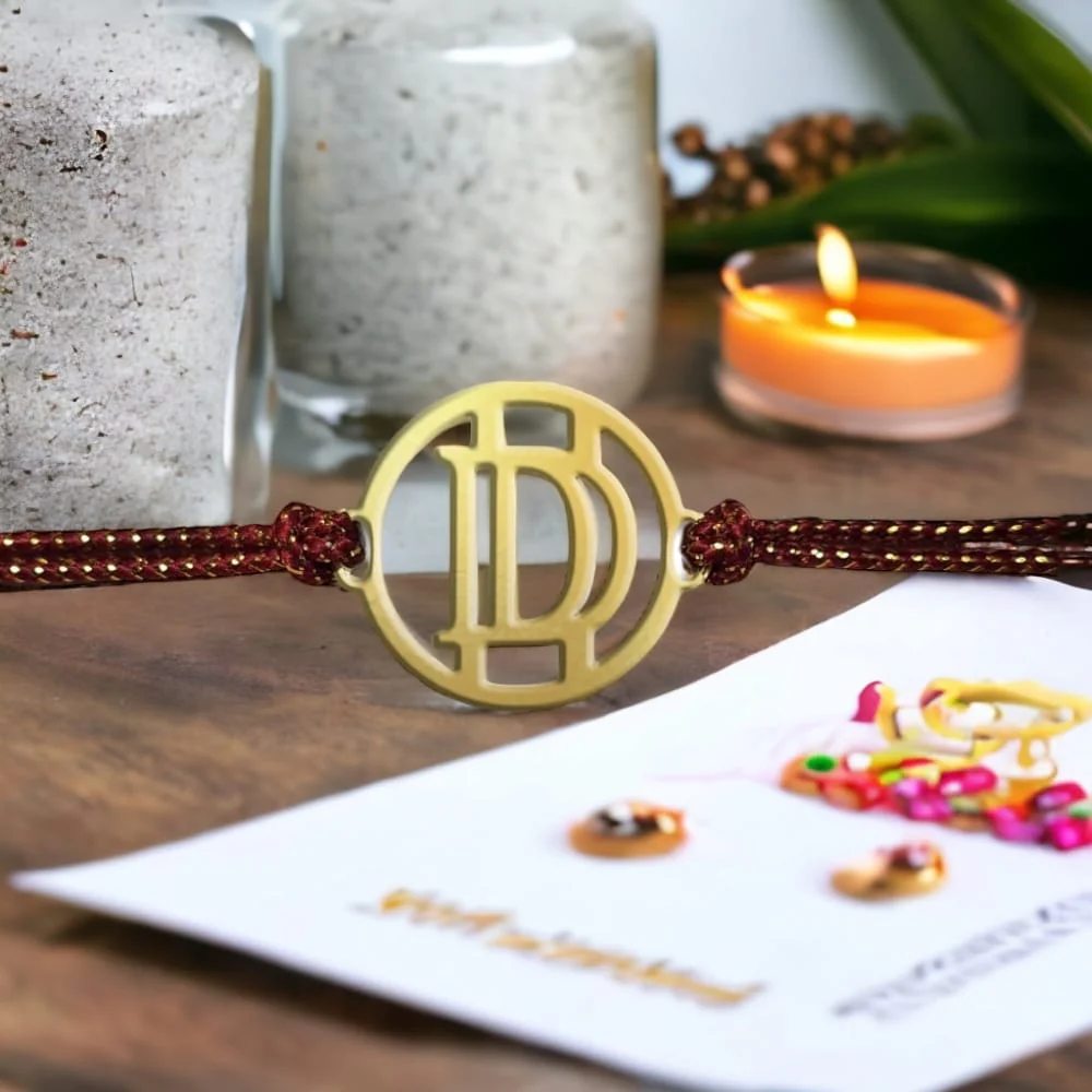 Personalized Rakhi for Brothers Monogram Rakhis for Raksha Bandhan