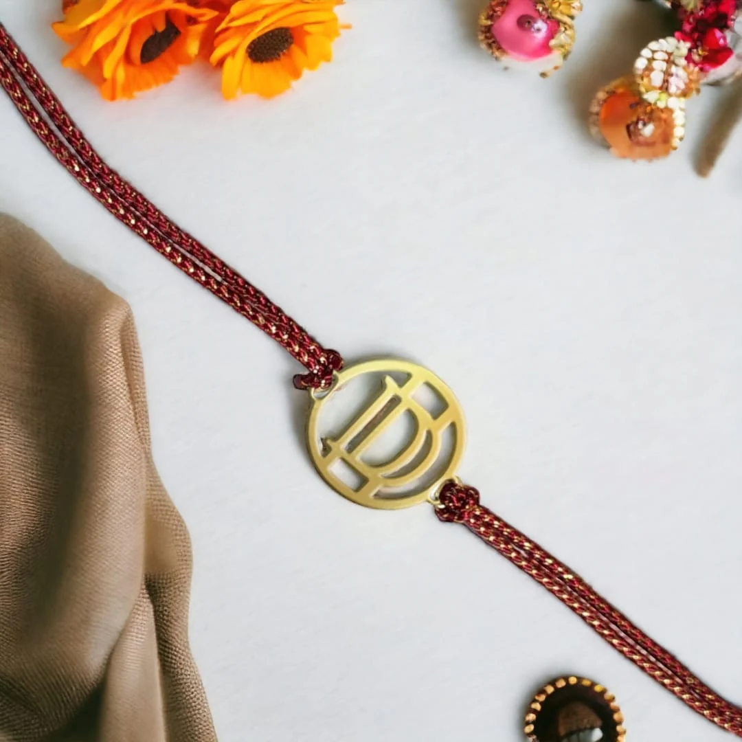 Personalized Rakhi for Brothers Monogram Rakhis for Raksha Bandhan - Image 4