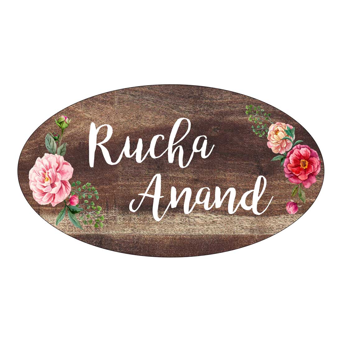 Customized Name Plate for Home Entrance - Oval Shaped - Image 2
