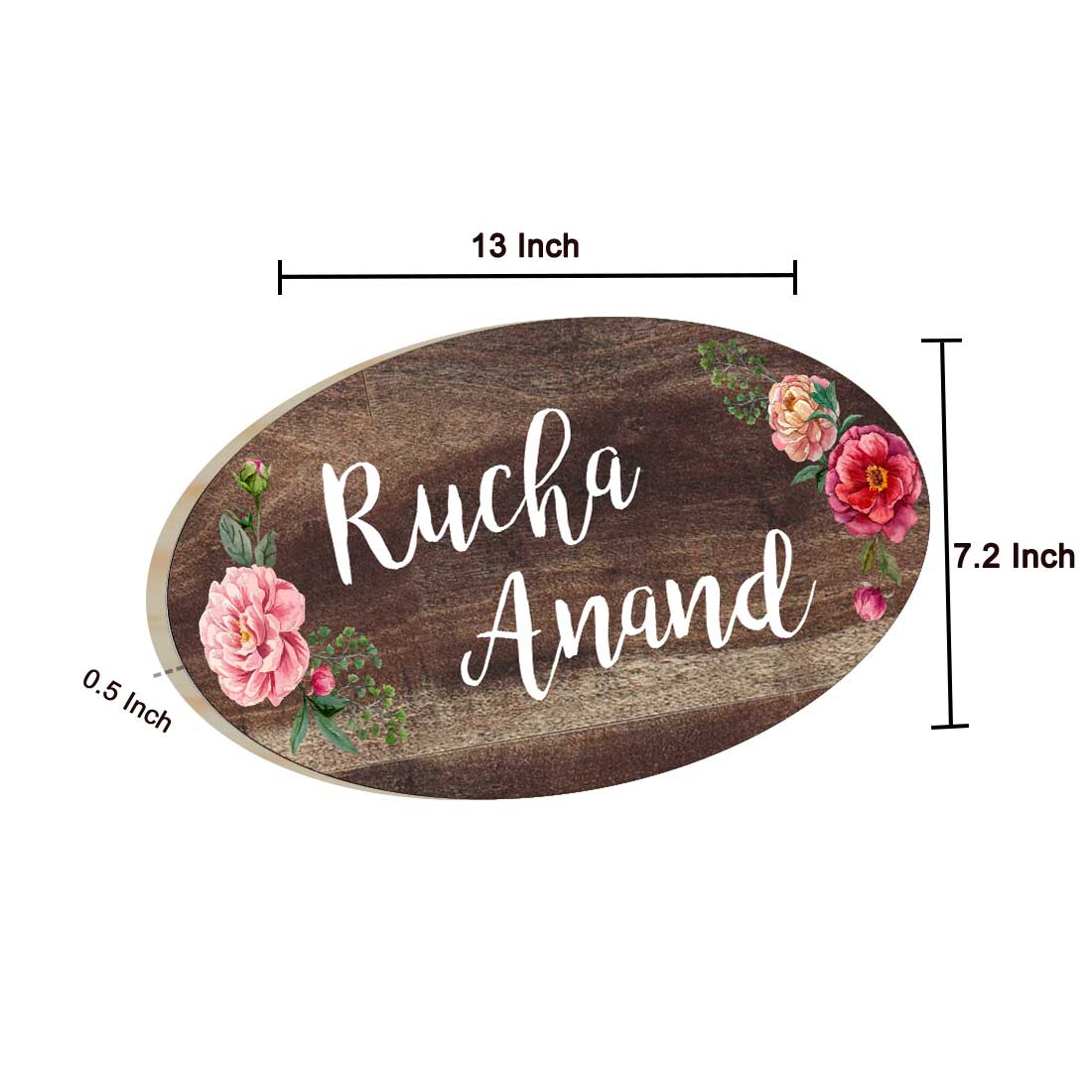 Customized Name Plate for Home Entrance - Oval Shaped - Image 5