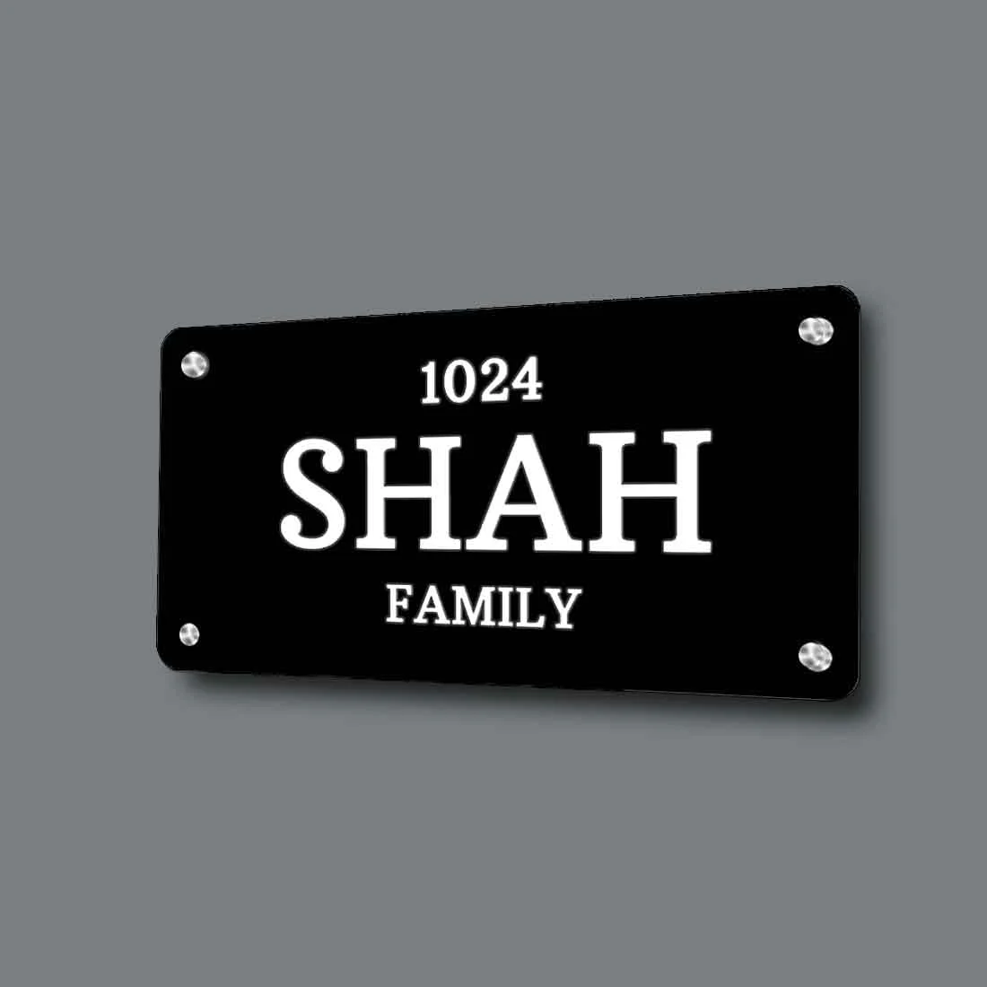 Personalized Stainless Steel Nameplate for Home Entrance - Image 3