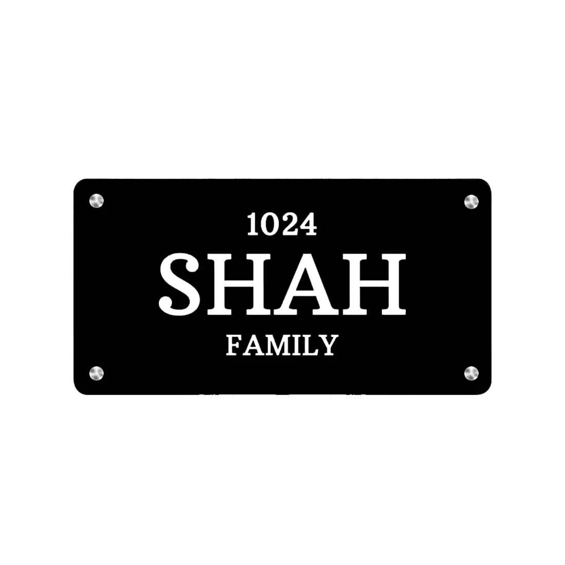 Personalized Stainless Steel Nameplate for Home Entrance - Image 4