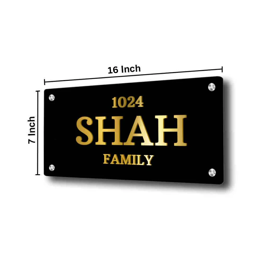 Personalized Stainless Steel Nameplate for Home Entrance - Image 5