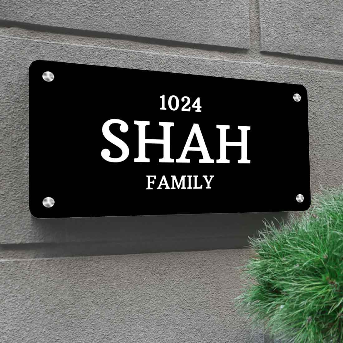 Personalized Stainless Steel Nameplate for Home Entrance - Image 6