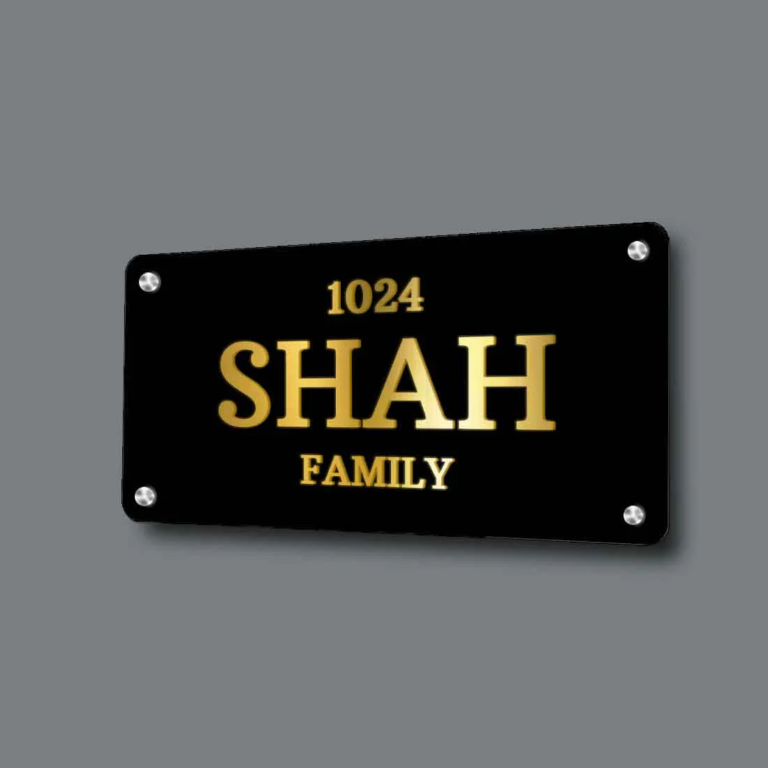 Personalized Stainless Steel Nameplate for Home Entrance - Image 8