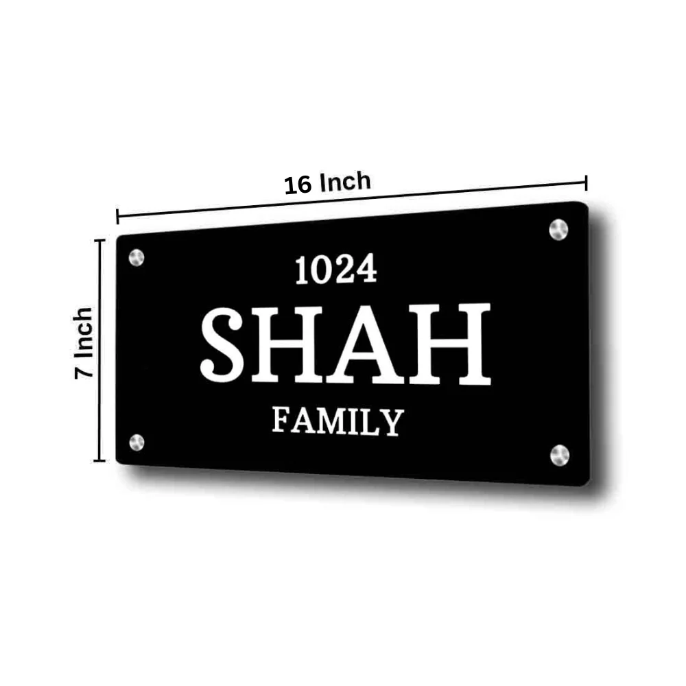 Personalized Stainless Steel Nameplate for Home Entrance - Image 9