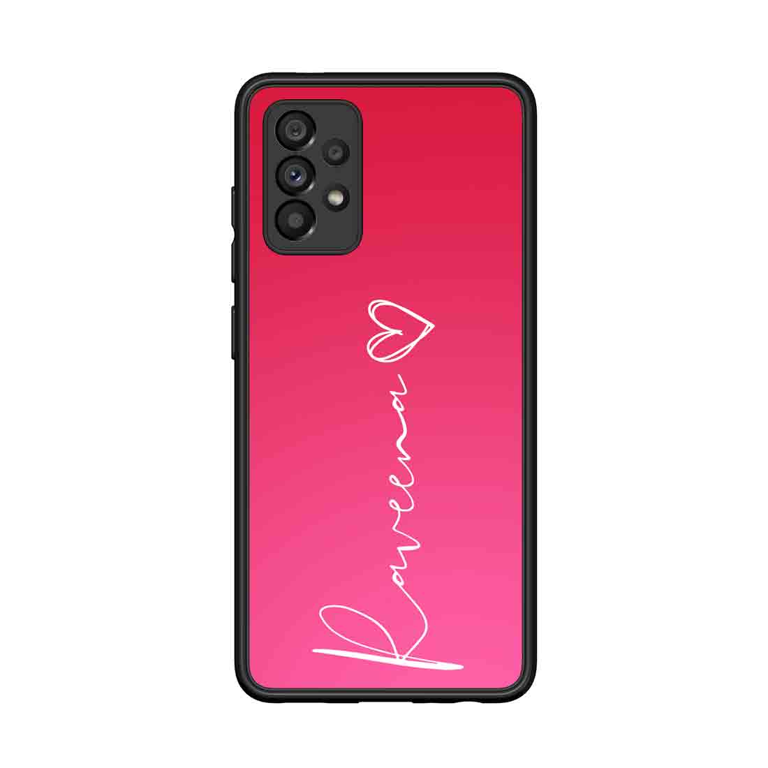 Personalized Samsung A53 5G Back Cover Design with Signature Calligraphy Name - Image 2