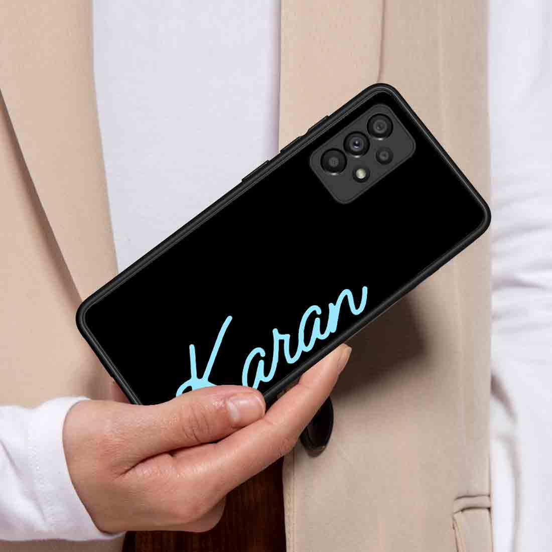 Personalized Samsung A53 Phone Cases With Name Designer Mobile Covers - Neon - Image 3