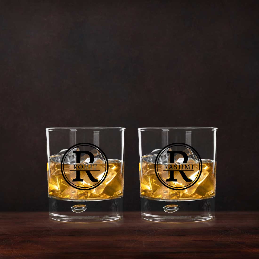 Personalized Monogram Whiskey Glass Set of 2 With Black Gift Box - Image 7