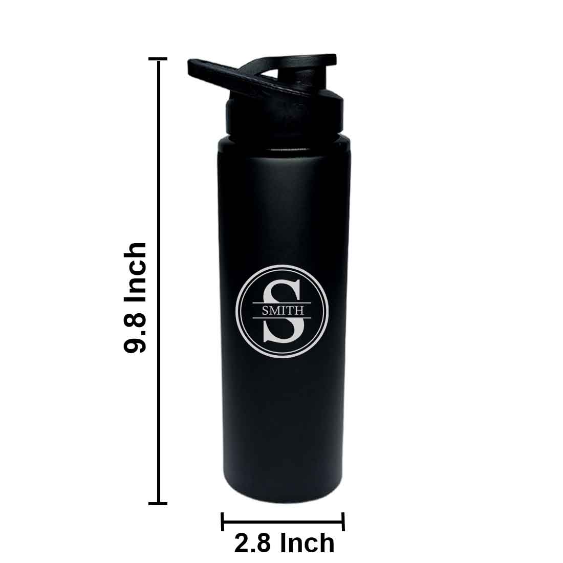 Personalized Sipper Bottle for Office Use Stainless Steel - Initials Name - Image 7