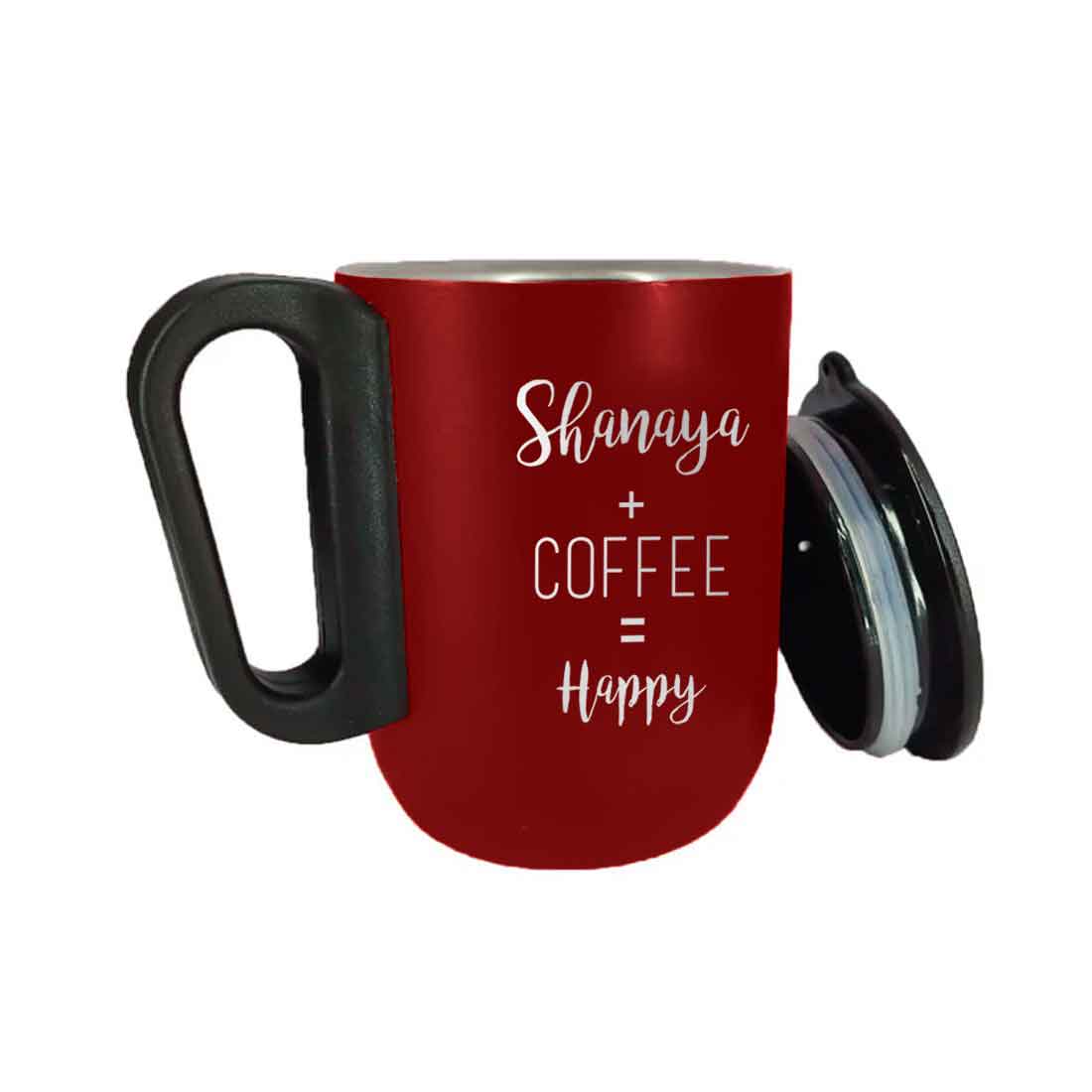 Personalized Stainless Coffee Mug - Insulated Coffee Cup with Lid - Image 15