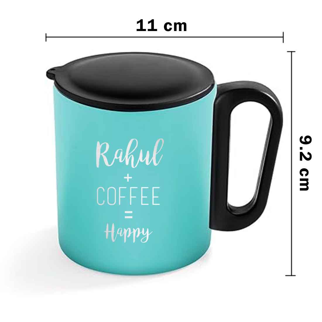 Personalized Stainless Coffee Mug - Insulated Coffee Cup with Lid - Image 9