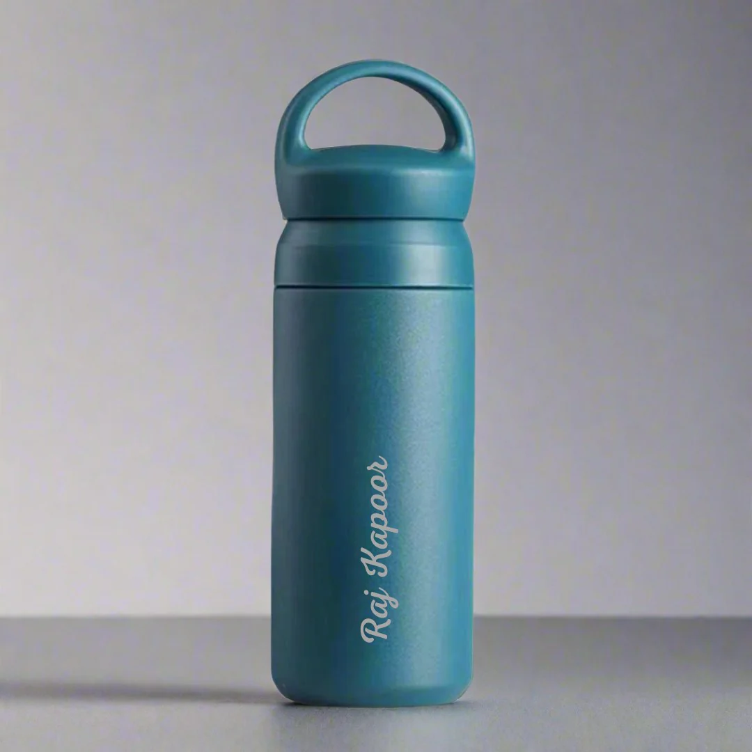 Personalized Stainless Steel Drink Bottle - Insulated Black Water Bottle 500ml - Image 14