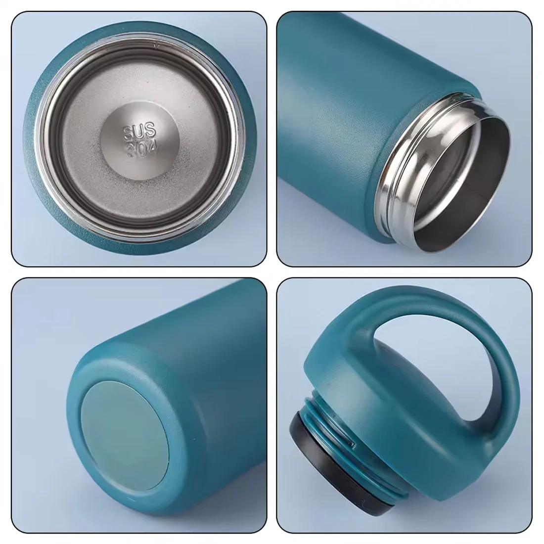 Personalized Stainless Steel Drink Bottle - Insulated Black Water Bottle 500ml - Image 4