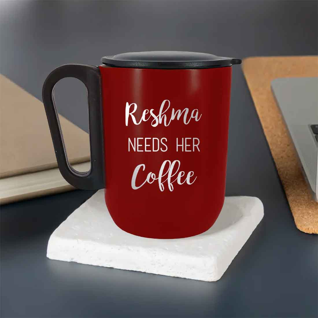 Personalized Stainless Steel Mug for Coffee - Insulated Cup with Lid - Image 3