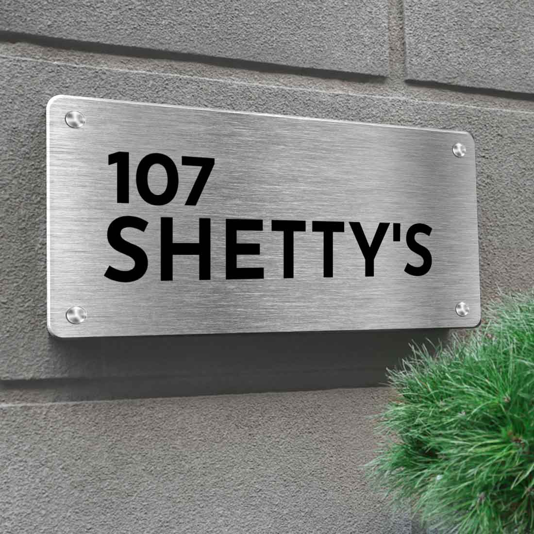 Personalized Steel Name Plate Designs for Home Entrance Metal Name Board - Image 5
