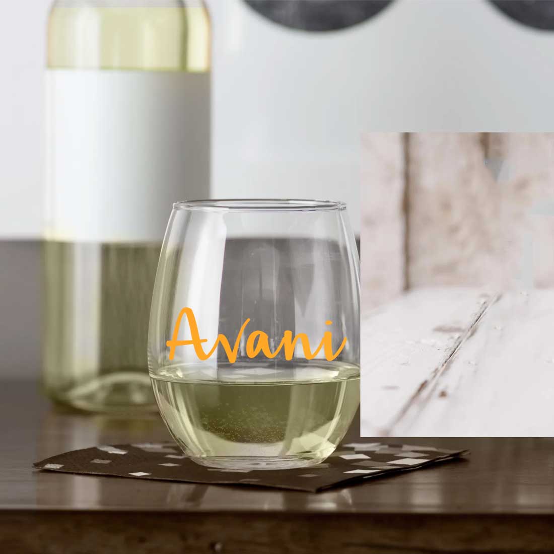 Personalized Stemless Wine Glass for Wines Whiskey Gin Multipurpose Bar Glasses - Add Name - Image 6