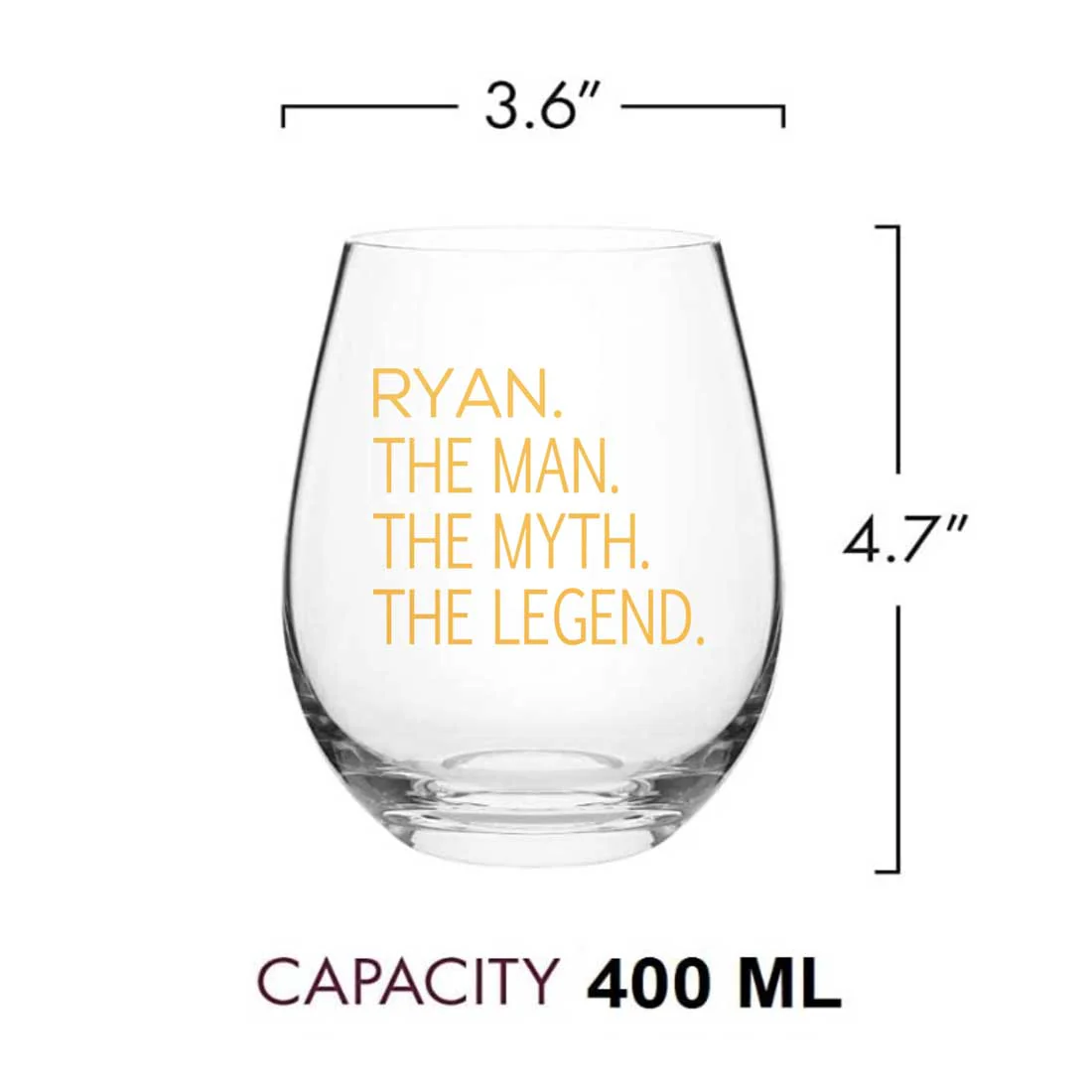 Custom Wine Glasses Drinking Glasses for Birthday Gift - Legend - Image 6