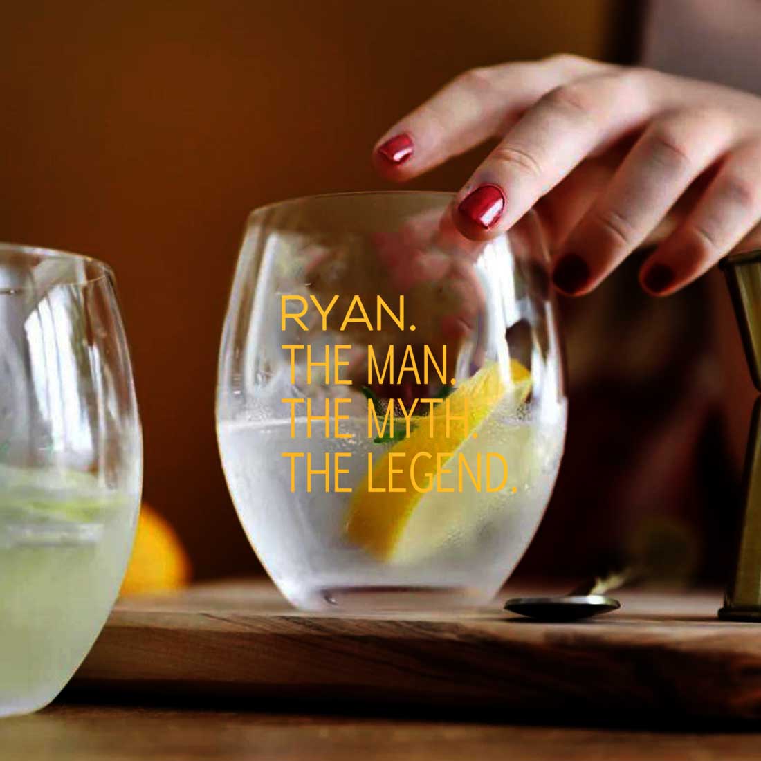 Custom Wine Glasses Drinking Glasses for Birthday Gift - Legend - Image 7